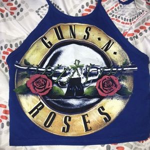 Guns & Roses crop top
